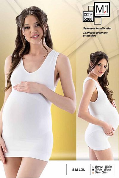 Emay Korse Tricou alb Emay 5200 Soft Maternitate