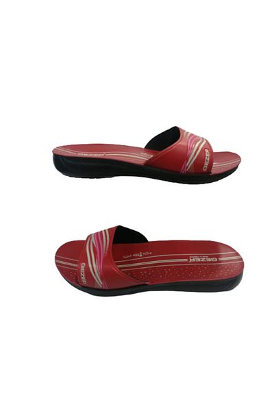 GEZER Ge067-10 Women's Red Daily Walking Slippers