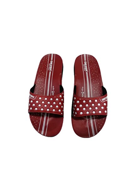 GEZER Ge069-10 Women's Red Thin Sole Daily Walking Slippers
