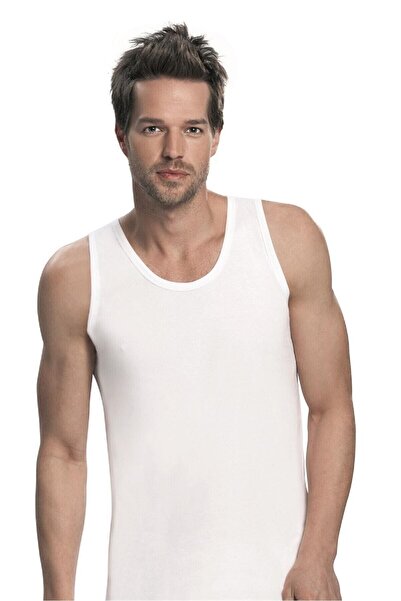 NBB Erkek Beyaz Penye Atlet 6'lı Paket 701