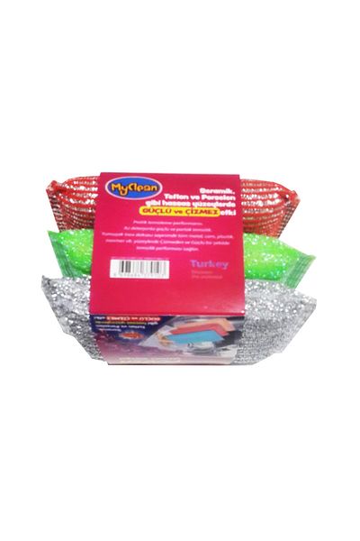 Mahi Max My Clean Max Power Magic Glittered Wire Anti-Scratch 3-Piece Sponge