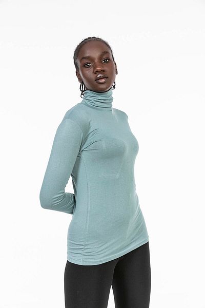 DISENTIS MODEST Body de pescar complet albastru viscoza cu maneca lunga