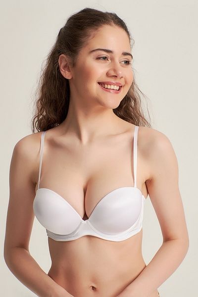 Pemilo Sutien de bază fără bretele pentru femei 7101316 alb