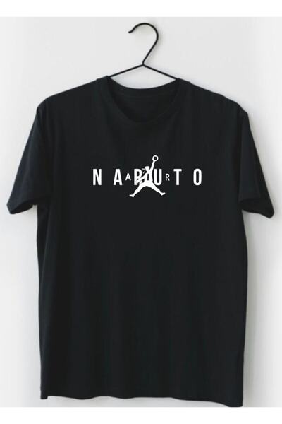venüsdijital Tricou negru unisex Naruto Air 2 Design