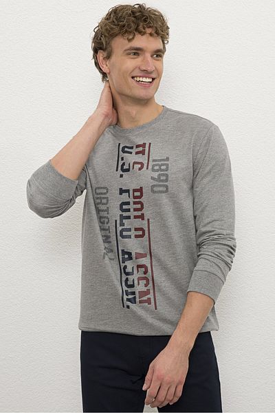 U.S. Polo Assn. Hanorac gri pentru bărbați
