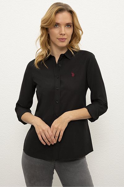U.S. Polo Assn. Cămașă neagră de damă