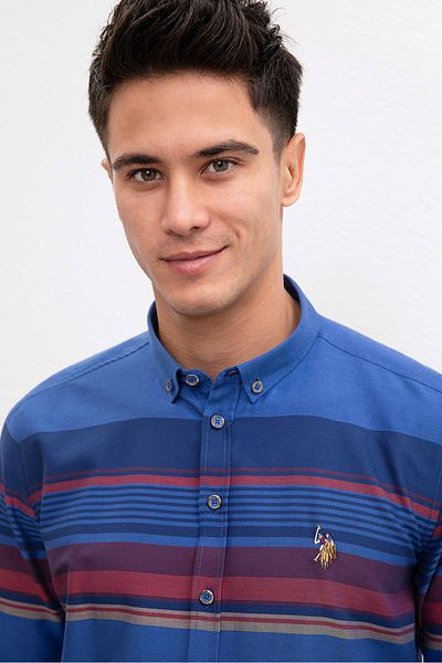 U.S. Polo Assn. Ανδρικό πουκάμισο - Navy Blue