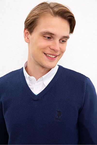 U.S. Polo Assn. Pulover pentru bărbați albastru