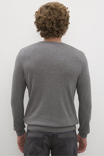 U.S. Polo Assn. Gri Erkek Kazak