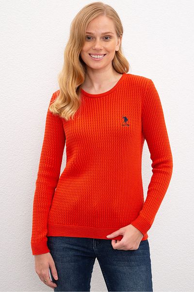 U.S. Polo Assn. Pulover roșu pentru femei