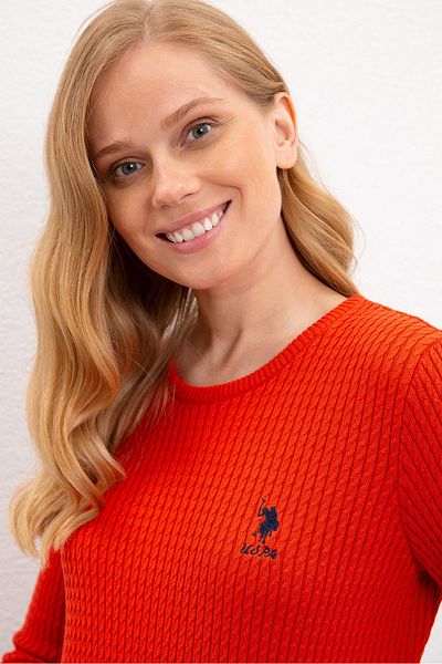 U.S. Polo Assn. Pulover roșu pentru femei