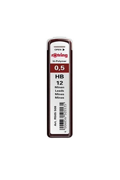 Rotring طرف قلم رصاص عالي البوليمر 12 قطعة 0.5 مم 2 ب