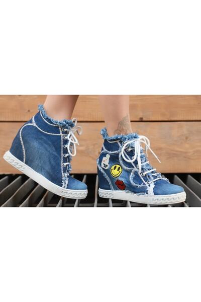 StarBlueMooN Kadın Mavi Kot Bot