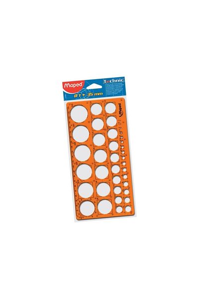 Maped Circle Template 1mm to 35mm3154142776204
