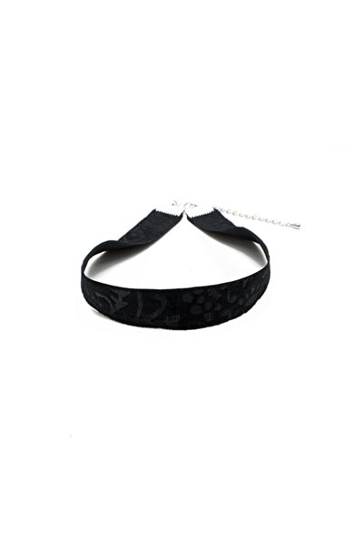 takıperest Işlemeli Kadife Tasma Choker Kolye