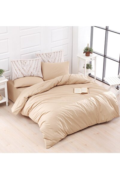 CHARLOTTE Оригінальний бежевий комплект постільної білизни для однієї людини