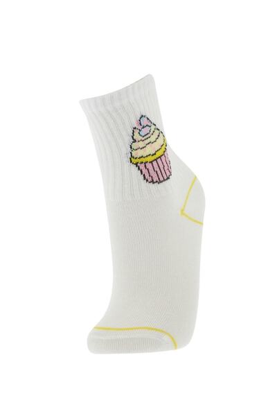 DeFacto Girl's Patterned 5-Piece Socks