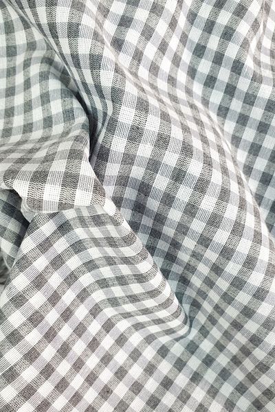 renkli sipariş Gray White Checkered Zefir Fabric