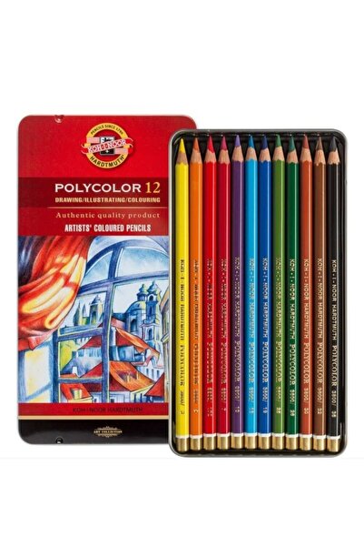 Koh-i Noor Koh-i-noor Polycolor Kuru Boya Kalemi 12 Renk