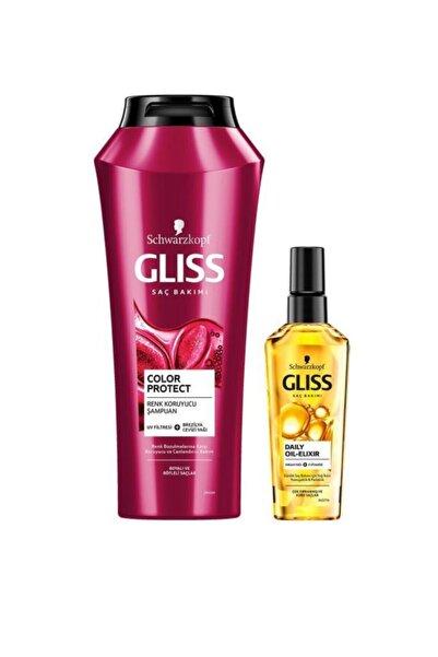 Gliss Color Protect Renk Koruyucu Ve Canlandırıcı Şampuan 500 Ml+ Ultimate Oi...