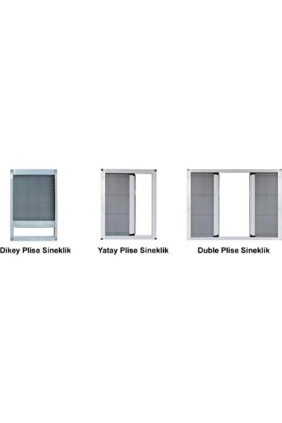NOFLY Plise Sineklik Kapı Pencere Beyaz 90x120