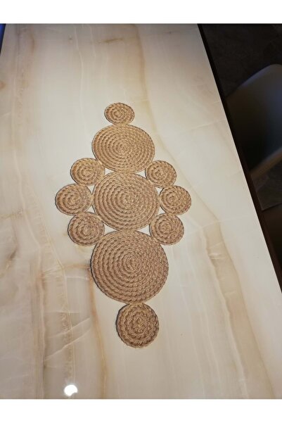 Romans 40x85 Ață de iută Milky Way Runner împletitură de păr