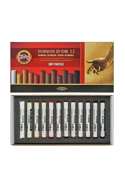 Koh-i Noor Toison D`or Soft Crayon Brown Tones 12 Colors