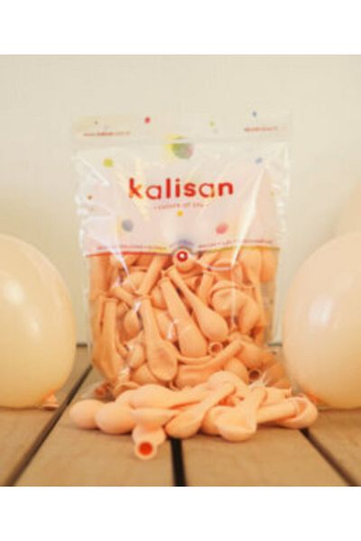 Kalisan 5'' 12.5 Cm Macaron Balloon Salmon 10 Pieces