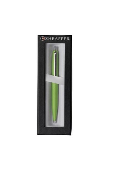 Sheaffer Vfm Ballpoint Pen Bright Green Body Nickel Clip Eol