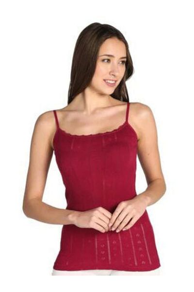 Tutku Tricou cu bretele din frânghie jacquard pentru femei 6 piese - 0200