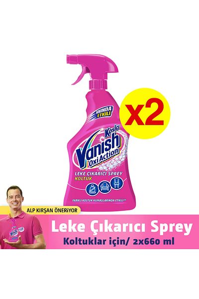 vanish kosla koltuklar icin leke cikarici sprey 660 ml x 2 adet fiyati yorumlari trendyol