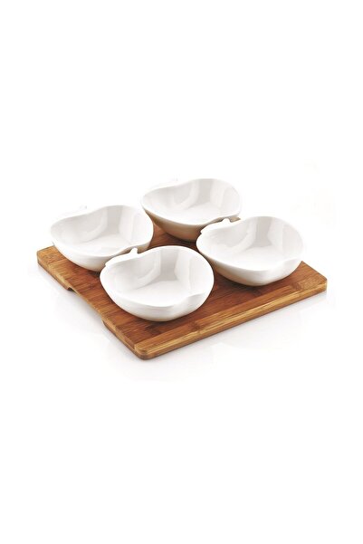 Noble Life 4'lü Bambu Elma Çerezlik 19548