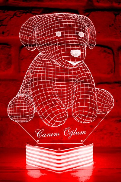 Hediye Kovanı مصباح الكلب، هدية لطيفة ثلاثية الأبعاد من LED للكلب من My Dear Son