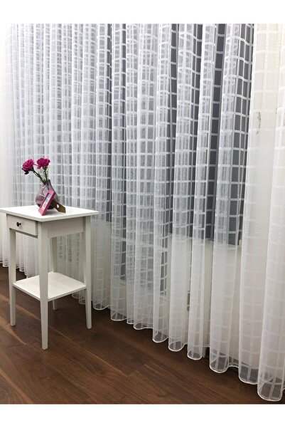 Esse Home Спортивний візерунок, картаті тюлеві штори 450x250, звичайний склад 1/2,5