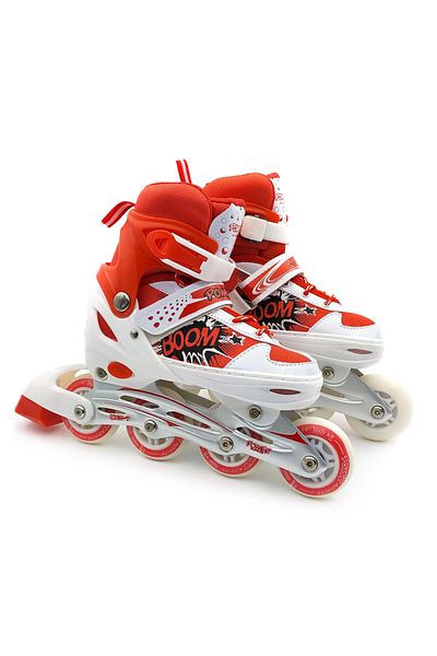 VegaHediye Lighted Metal Roller Skate with Special Bag Size M 35-38