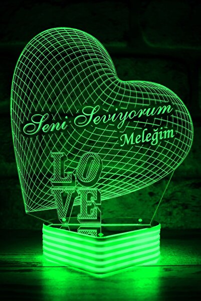 Hediye Kovanı أنا أحبك 3D القلب هدية مصباح الحبيب
