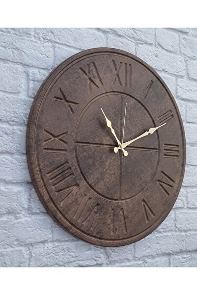 Markakanvas Kahverengi Duvar Saati 50x50cm