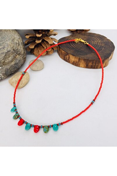 Porsuk Alternatif Handmade Ethnic Authentic Hippie Bohemian Glass Bead Necklace