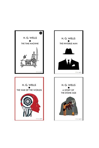 Literart Yayınları H. G. Wells 4 Kitap Set (ingilizce)