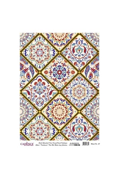 Cadence Model 38 - Patterned Gold Foil Brass Decopage 30x42