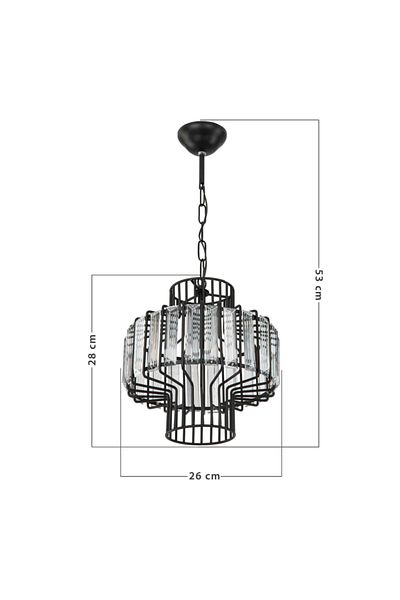 Tuğbasan Modelight Torino - Black Single Pendant Lamp