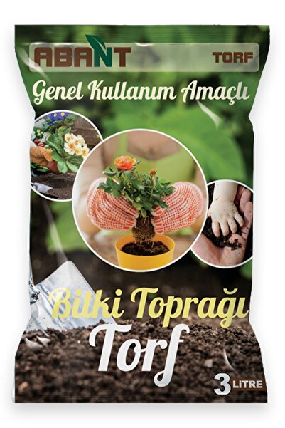 Abant Torf Çiçek Fide Fidan Toprağı 3 Lt