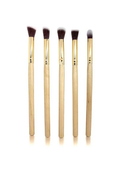 Tikatti Light Brown Color 5 Pieces Makeup Brushes