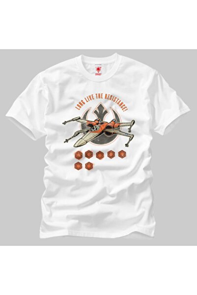 Crazy Чоловічий білий футболка X Wing Starfighter Battle Tally