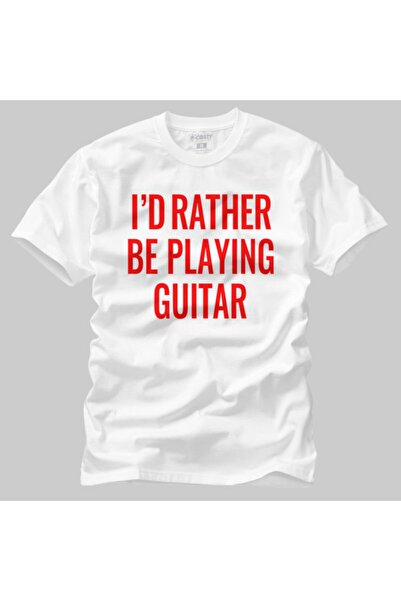 Crazy Чоловічий футболка «I D Rather Be Playing Guitar»