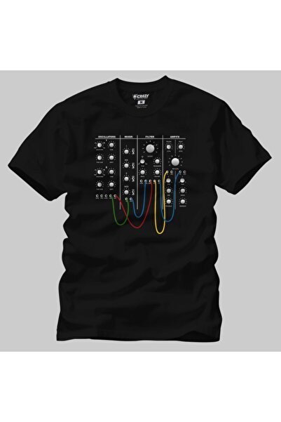 Crazy Tricou pentru bărbați Modular Synth Chest Panel