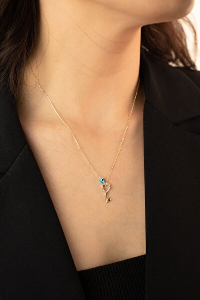 YAVUZ KUYUMCULUK Altın Anahtar Kolye