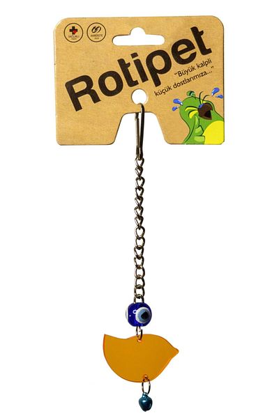 Rotipet لعبة الطيور على شكل طائر البندول من الأكريليك