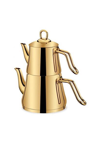 SILA PORSELEN طقم إبريق شاي ميرا جولد رقم: 3 (حجم كبير)