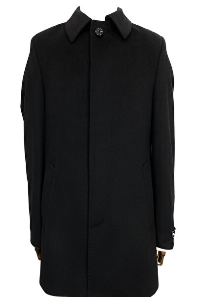 ŞAN GİYİM 655 Erkek Siyah Bebe Yaka Kaban